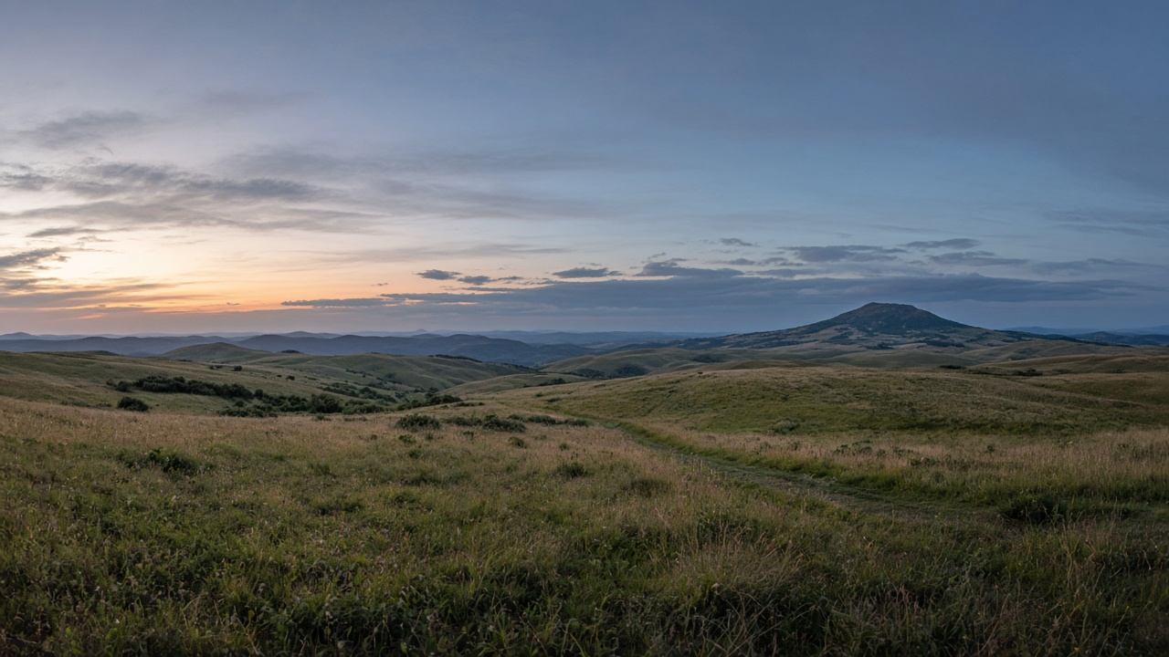 Weiter Horizont der Hochrhön als Ausgangspunkt einer Mehrtagesroute